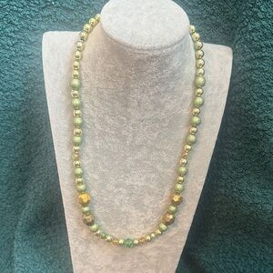 Elegant Gold Beaded Necklace